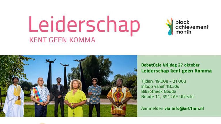 Black Achievement Month: Debatcafe ‘Leiderschap kent geen komma’