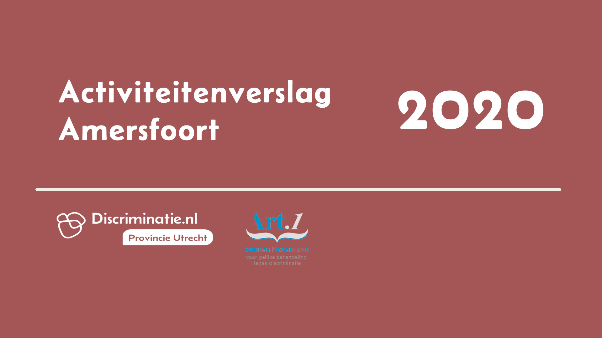 Activiteitenverslag Gemeente Amersfoort 2020