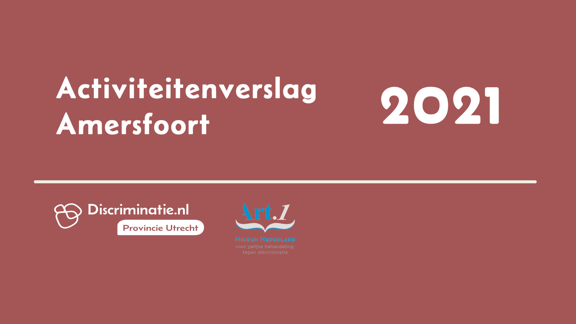 Activiteitenverslag Gemeente Amersfoort 2021