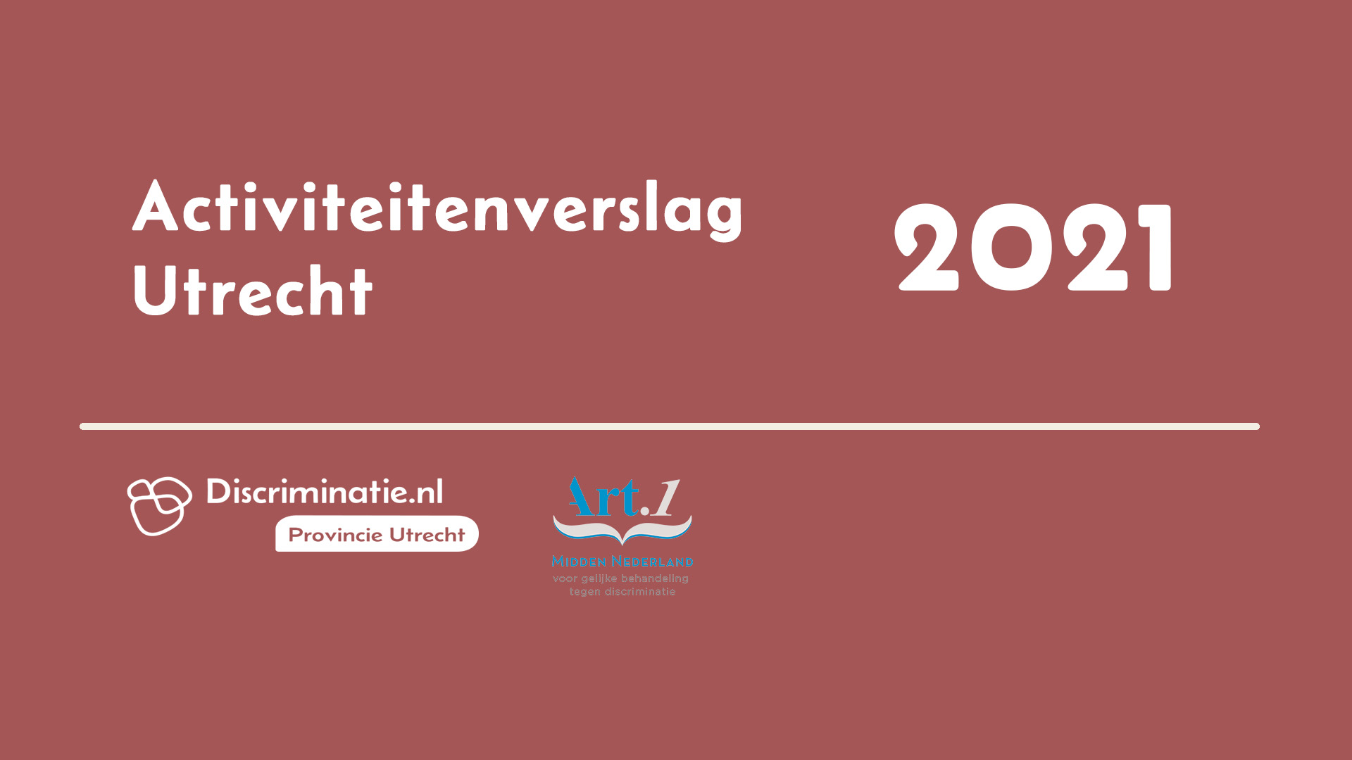 Activiteitenverslag Gemeente Utrecht 2021